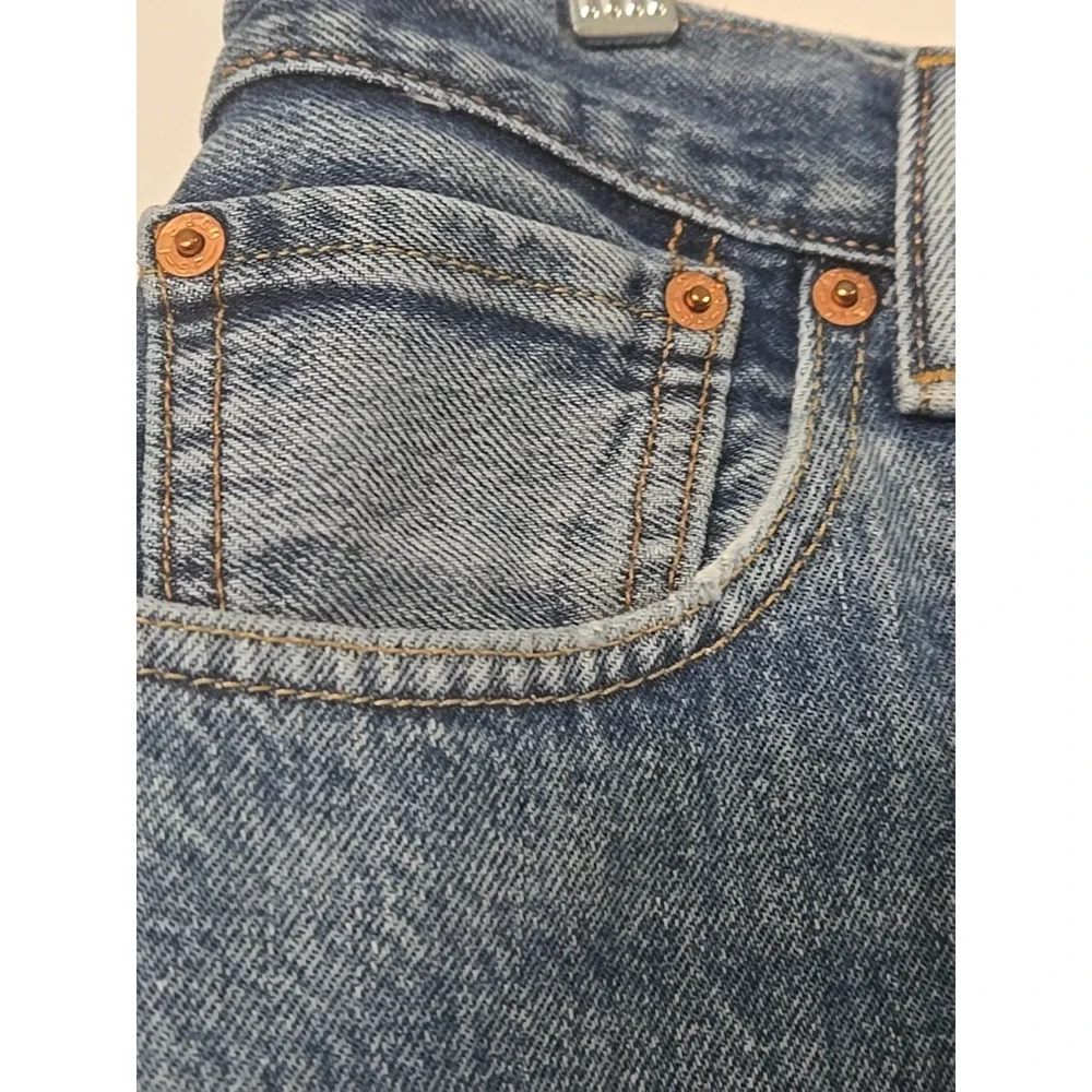 Vintage Levi's Jeans Men's 34x35 Distressed Aged Blue Denim Red Tab Button Fly